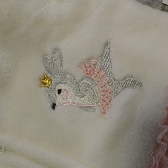 baby girls white fleece monkey bars onesie nwt - Picture 14 of 17